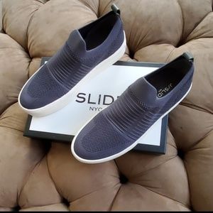 J/Slides Jersey Knit Hilo Grey Fashion Sne…